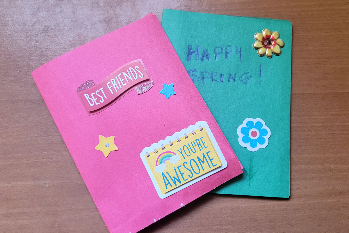 handmade friendship greeting cards
